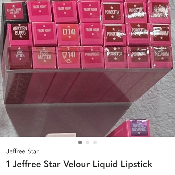 @plaustin Bundle Of 3 Jeffree Star VELOUR LIPPIES - Picture 2 of 2